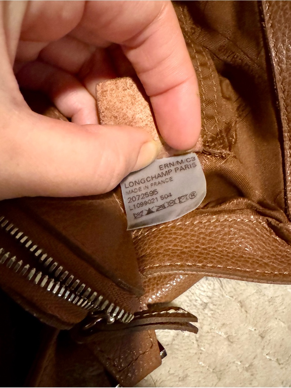 Longchamp Le Foulonné Cognac Leather Tote + Strap 🤎 - Picture 7 of 8